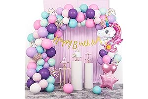 Amandir Unicorn Party Decor Kit: A Purple Enchanted Wonderland