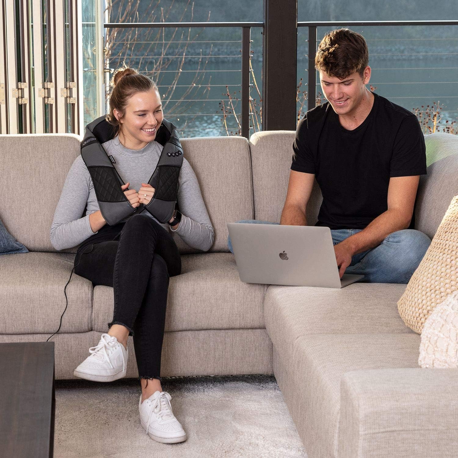 RESTECK Massagers for Neck and Back with Heat - Deep Tissue 3D Kneading Pillow, Electric Shiatsu Shoulder Massage, Foot, Legs,Body - Relieve Muscle Pain - Office, Home & Car - Image 3