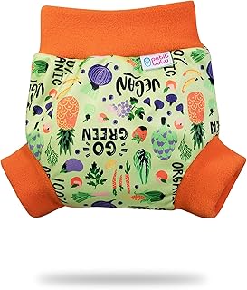 Petit Lulu Pull Up PUL Sur-pantalon Taille L (9-13 kg) | Pantalon imperméable à enfiler pour couches | Couche en tissu | Réutilisable et lavable | Fabriqué dans l'UE (Vert clair)