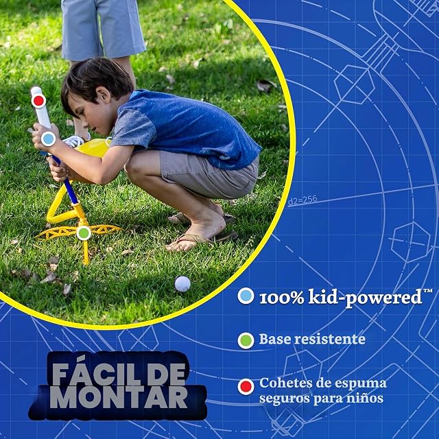 Foto 6 de 8 de Stomp Rocket 806002 Junior Glow Paquete de repuesto de cohetes