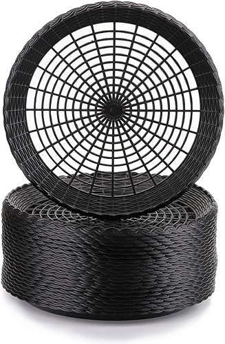 Fasmov Paquete de 24 soportes para platos de papel de 9 pulgadas, soporte de platos reutilizable para platos de papel, soporte para platos de papel