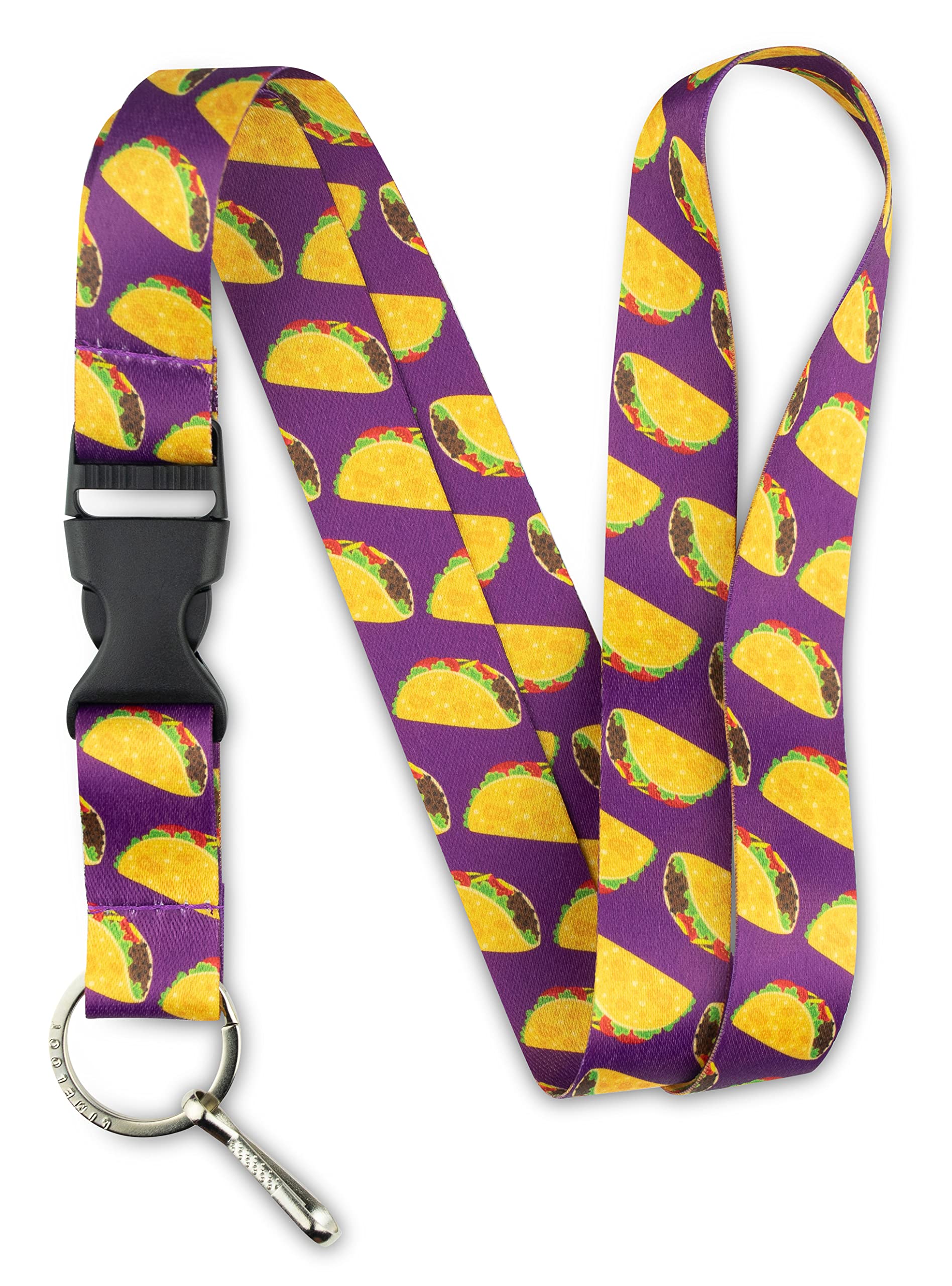 Limeloot Lanyard for Keys, ID Badge, Accessories | Neck Lanyard for Men and Women with Quick Release Buckle and Flat Ring