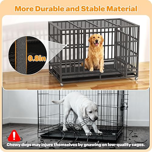 48 Inch Heavy Duty Dog Crate — alternate color or size variant on Amazon