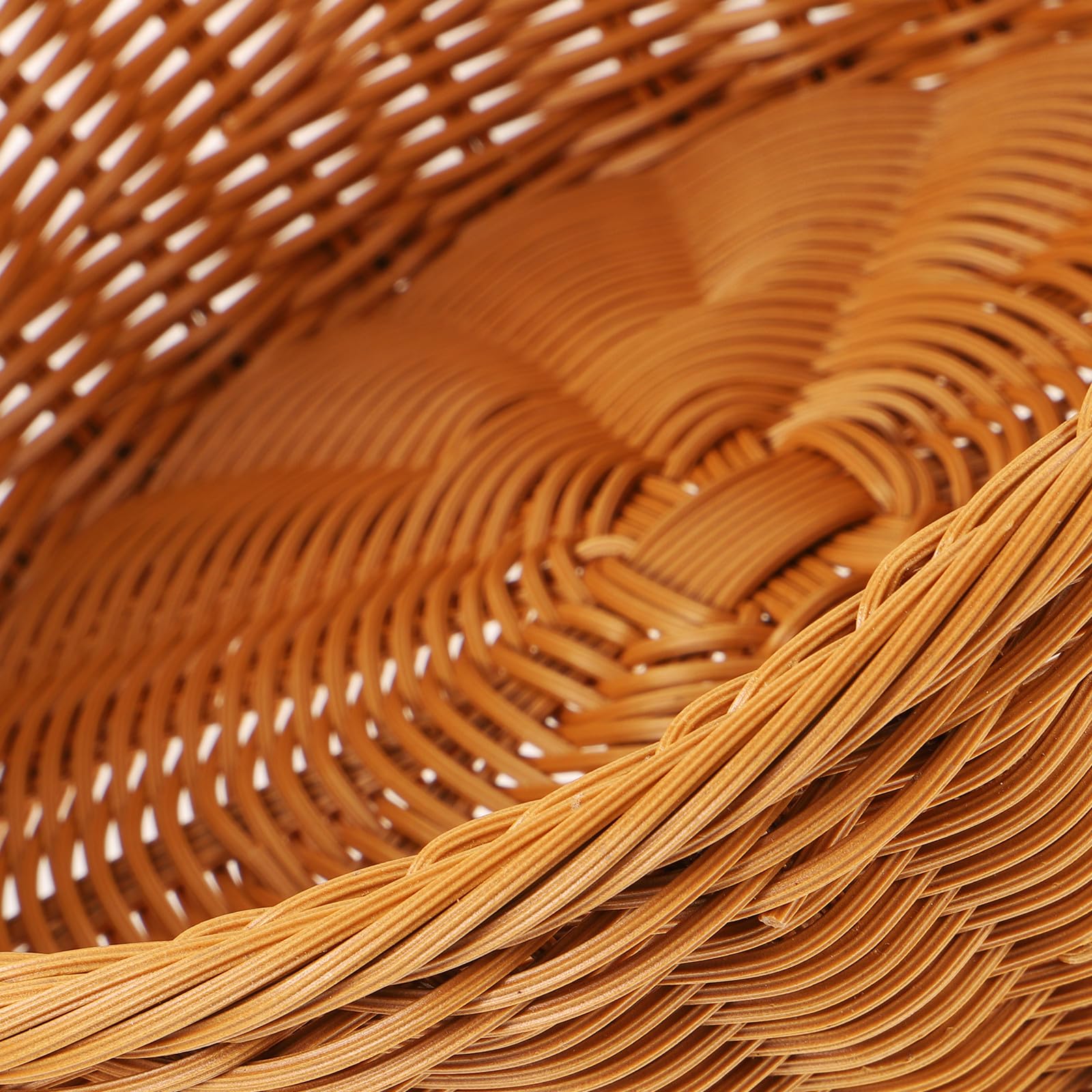 VALICLUD Cestino Portaoggetti Robusto e Pratico Intrecciato in Rattan Sintetico per Ordinare Oggetti Sul Tavolo per Cucina e Hotel