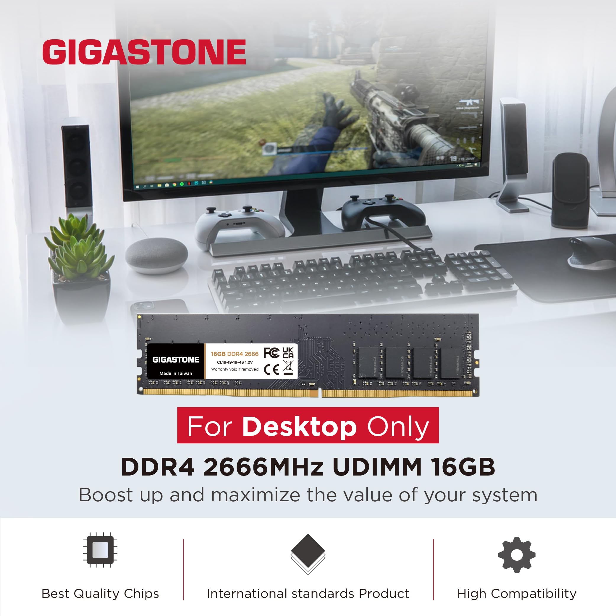 Amazon.co.jp: 【メモリ DDR4】GIGASTONE 16GBx8枚 (128GB Kit