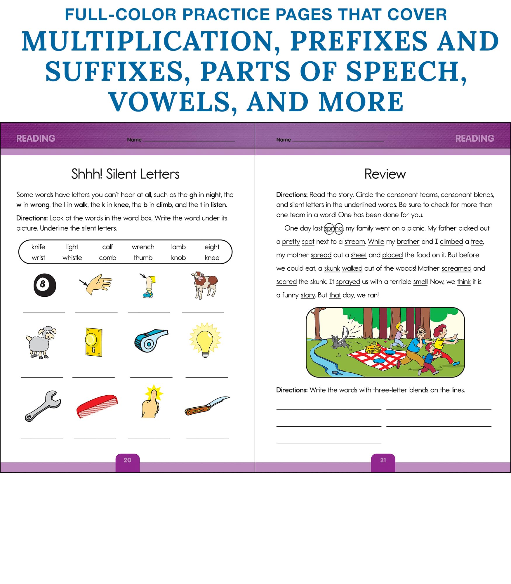 Carson Dellosa Complete Book of Second Grade Workbook, Parts of Speech, Grammar, Math, Reading Comprehension, and Writing Practice, Classroom or Homeschool Curriculum - Image 4