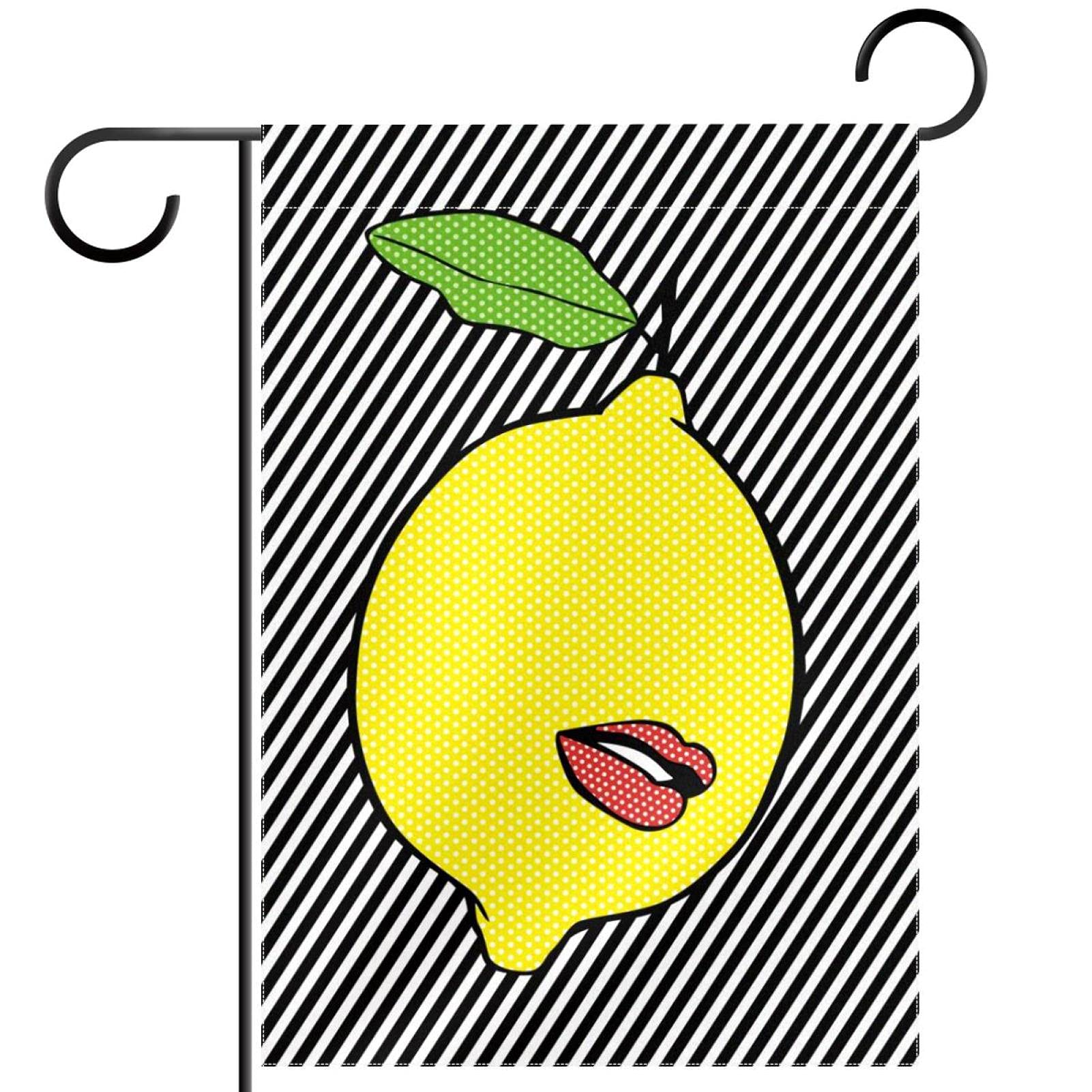 Drapeau de bienvenue lignes de citron de qualité supérieure pour extérieur durable
