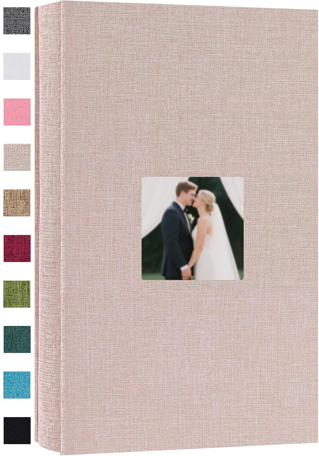Ponping Photo Album 6x4 300 Photos Linen Cover Picture Photo Book for Family Wedding Anniversary Baby Vacation