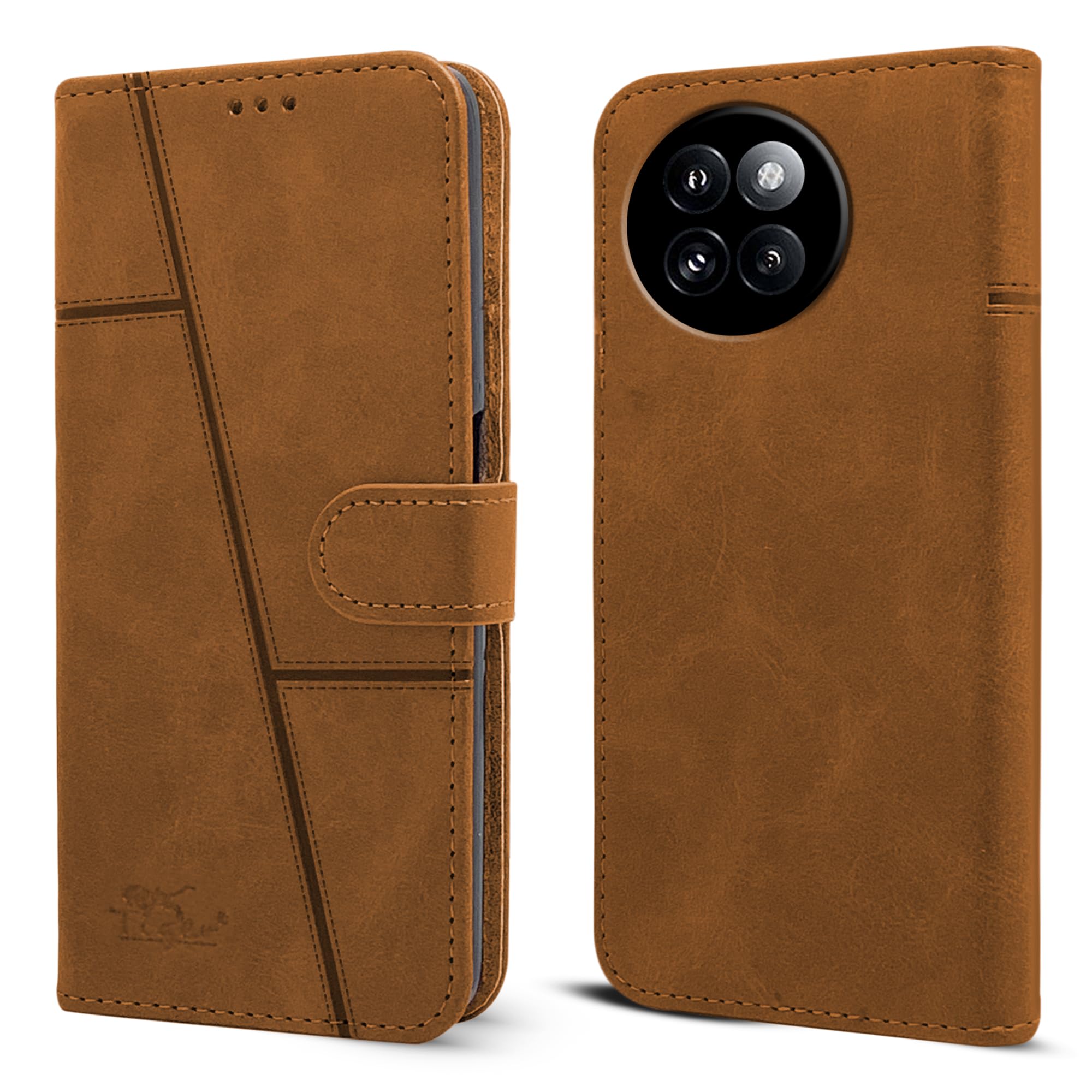 Jkobi Flip Cover Case for Xiaomi 14 Civi 5G (Stitched Leather with Magnetic Closure | Golden Brown) (B0D9BS4Z9F) Amazon Price History, Amazon Price Tracker