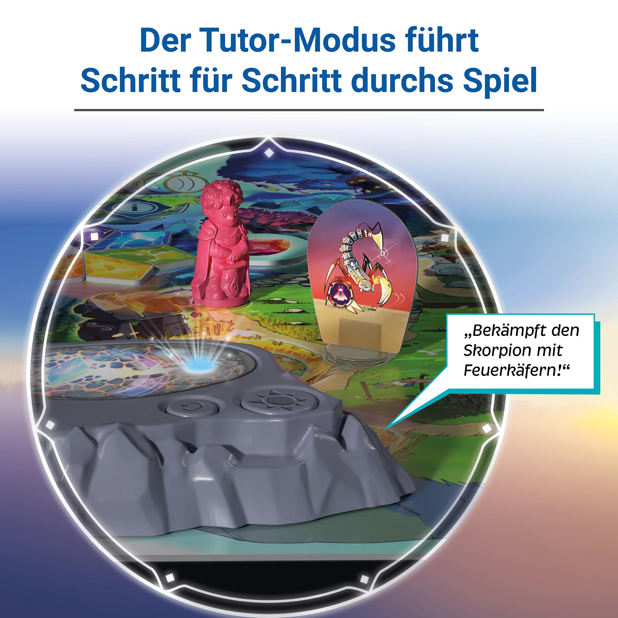 Ravensburger 24582 Ventopia - Die Fliegende Insel, Brettspiel mit Elektronik für Kinder ab 7 Jahren für 1 bis 4 Spieler