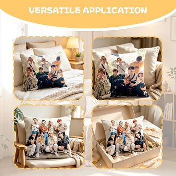 2 Pcs Ateez Pillow Case Covers, 18