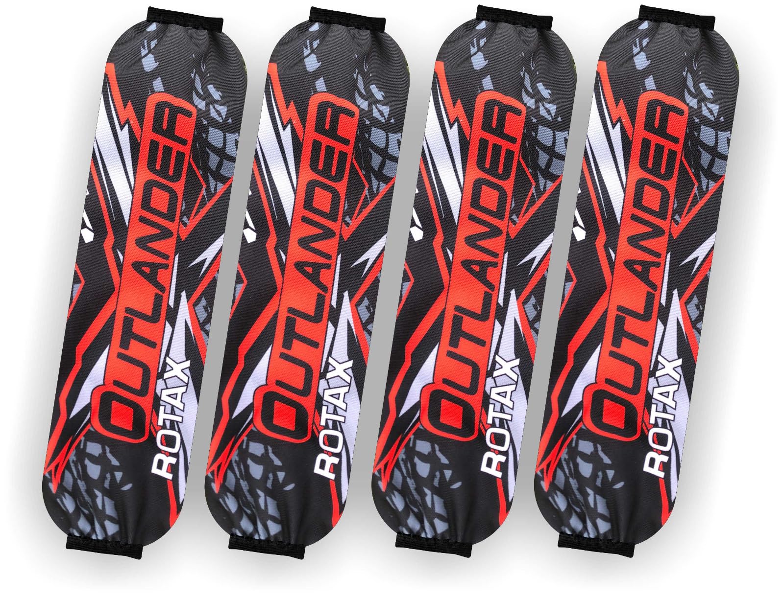 Cubiertas de amortiguador de alto rendimiento para CAN AM CANAM Outlander G3 ROTAX desde 2024 – Durable, resistente al agua, fácil de instalar, protección confiable para todo terreno (rojo)