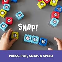 Vista 4 de Educational Insights Alphabet BubbleBrix - Juguetes de aprendizaje ABC para niños pequeños, bloques de reconocimiento de letras preescolares