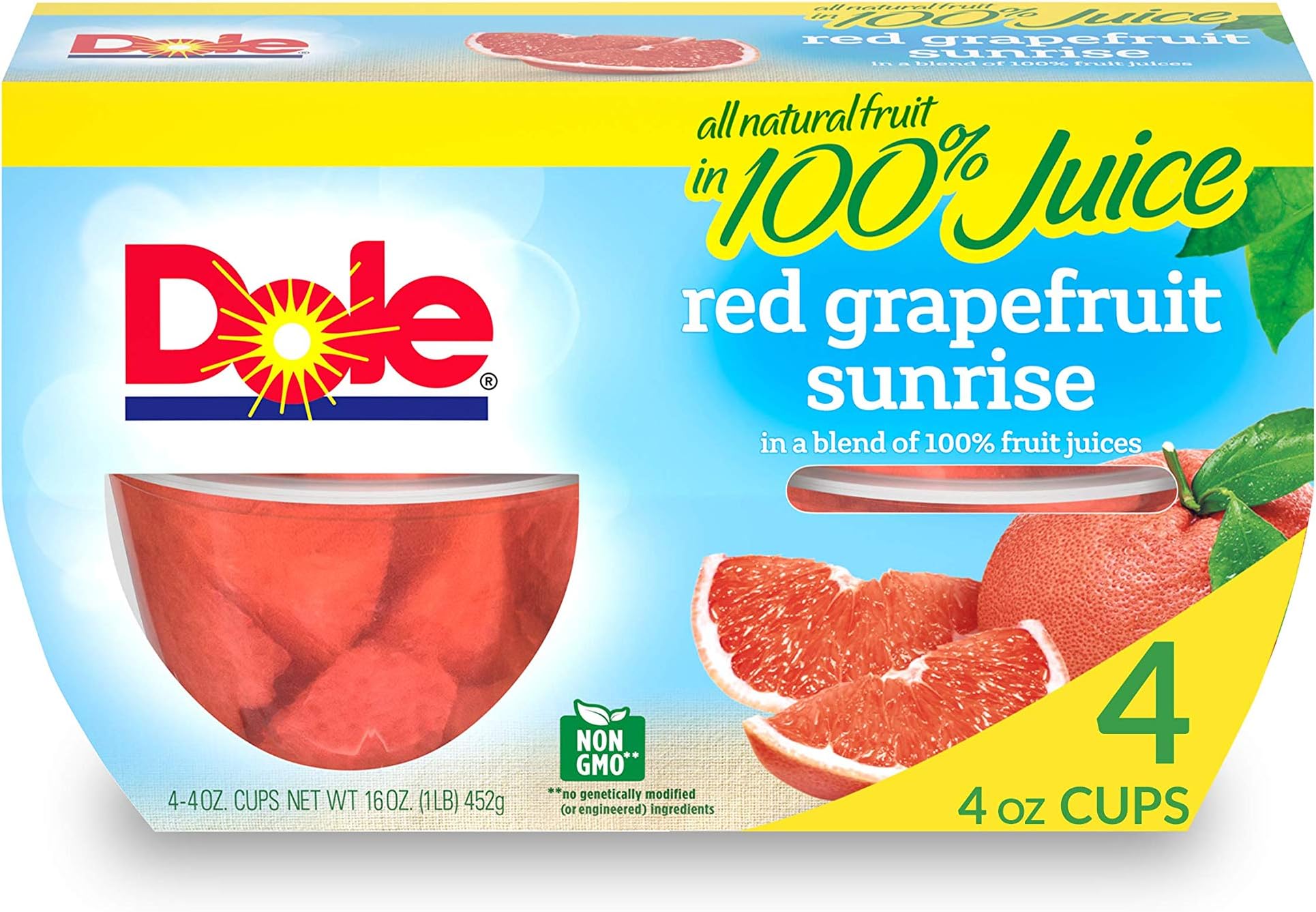Dole Fruit Bowls Red Grapefruit Sunrise in 100 Juice