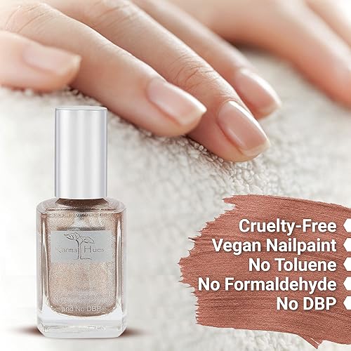 Miniatura 6 de Karma Organic Esmalte de uñas natural, no tóxico, pintura de uñas vegana y libre de crueldad (tostadas de champán)