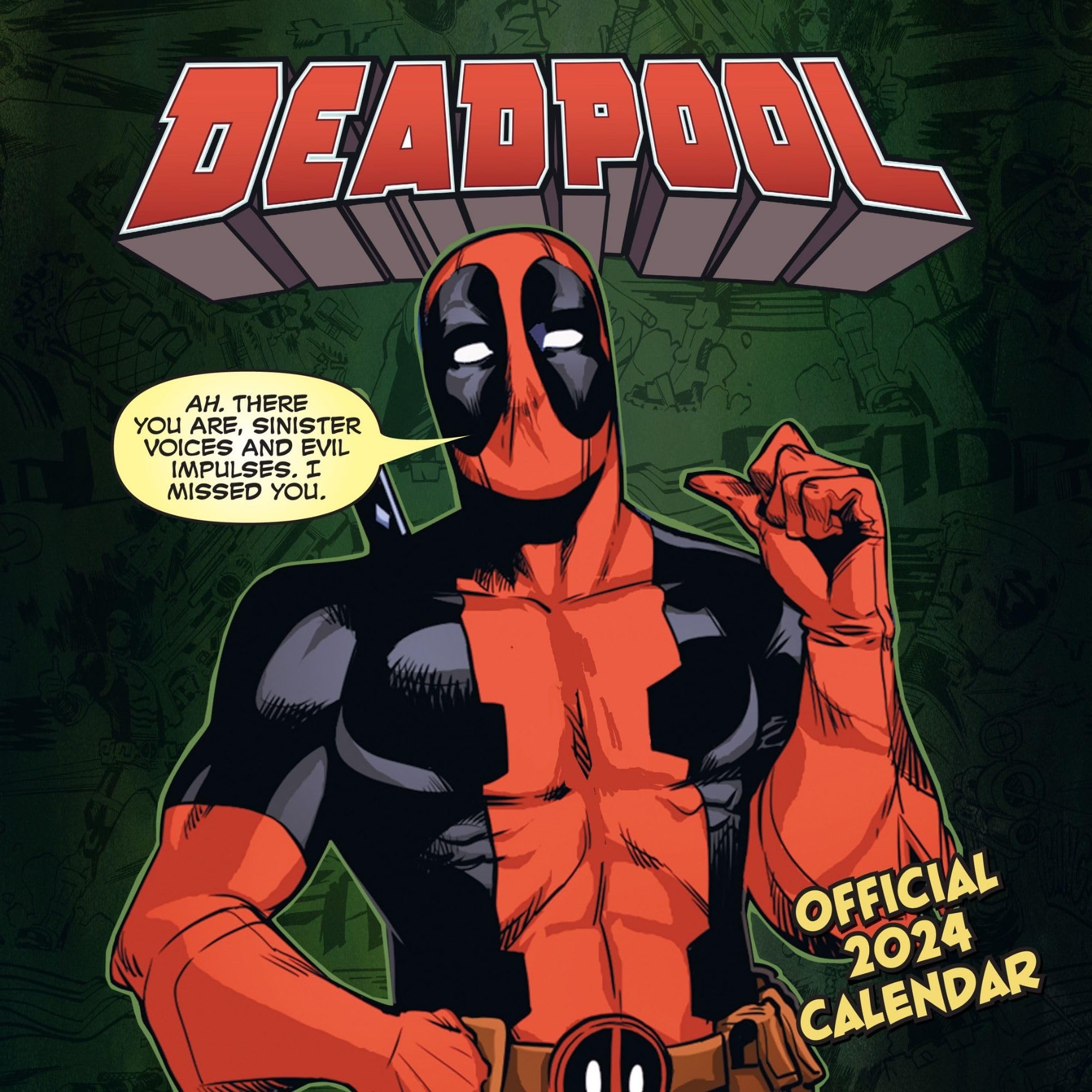 Danilo Promotions Limited Deadpool 2024 Square Wall Calendar