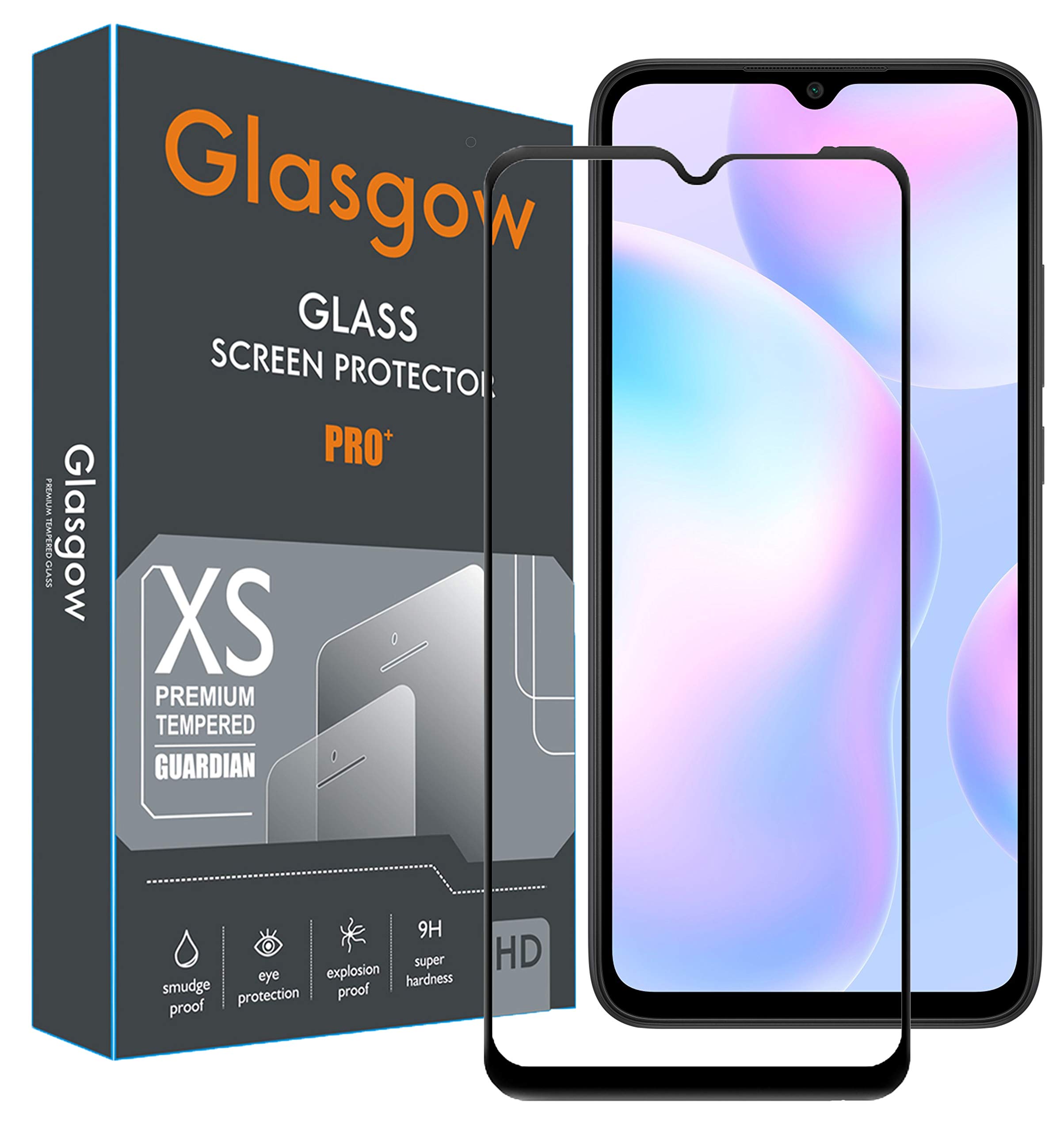 Glasgow Full Protection Tempered Glass for Poco M5 / Mi Redmi 11 Prime 4G / 5G Top Notch Edge to Edge Full Screen Coverage [Anti-Scratch] [Gorilla] [Free Cleaning Kit Included] - Black (B0BDKX9FBY) Amazon Price History, Amazon Price Tracker