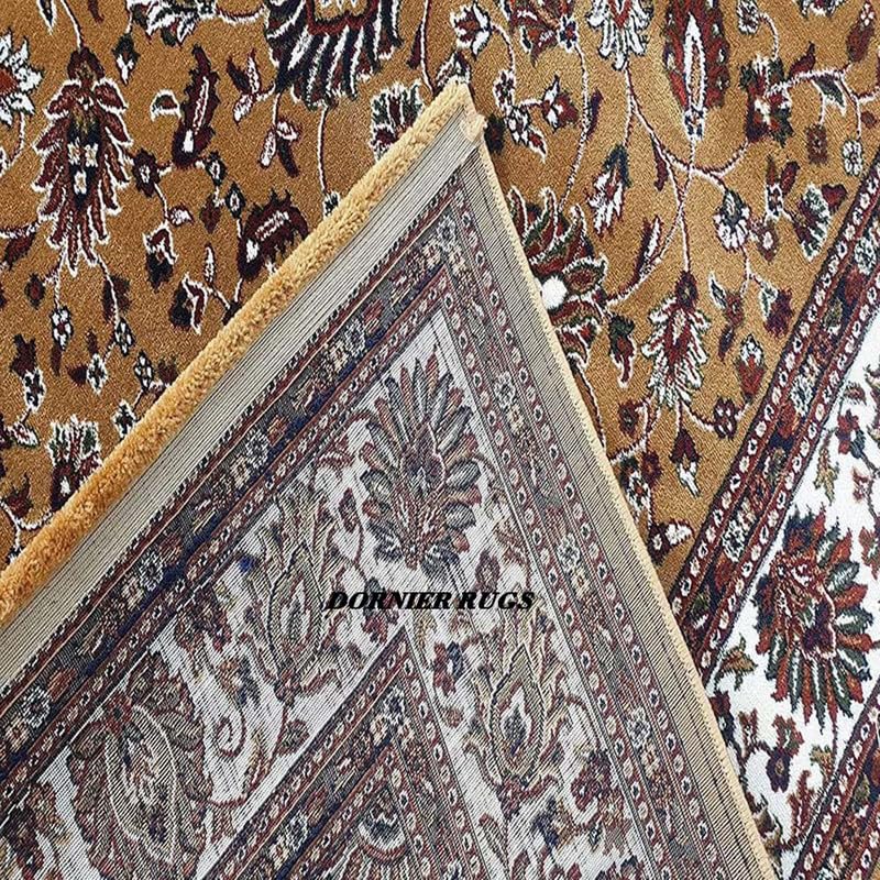 Image of Beautiful Kashmiri Silk Carpet for Your Hall & Living Room Bedroom Drawing Room Thick and Anti Slip Long Carpets and Rugs 8x11 Size