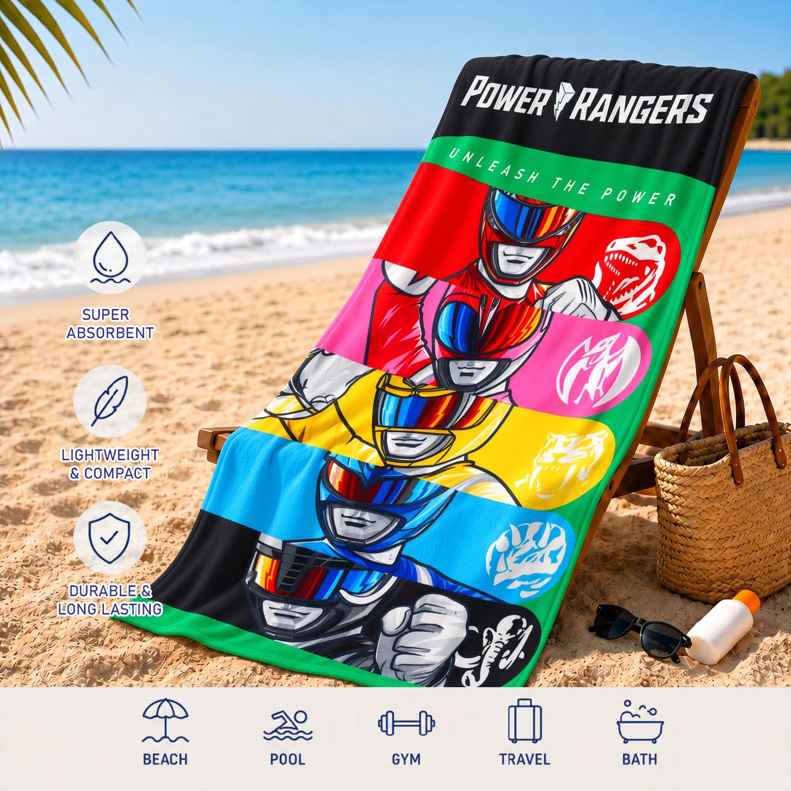 Amazon.com: Power Rangers Towel Set for Kids - Bundle with 27