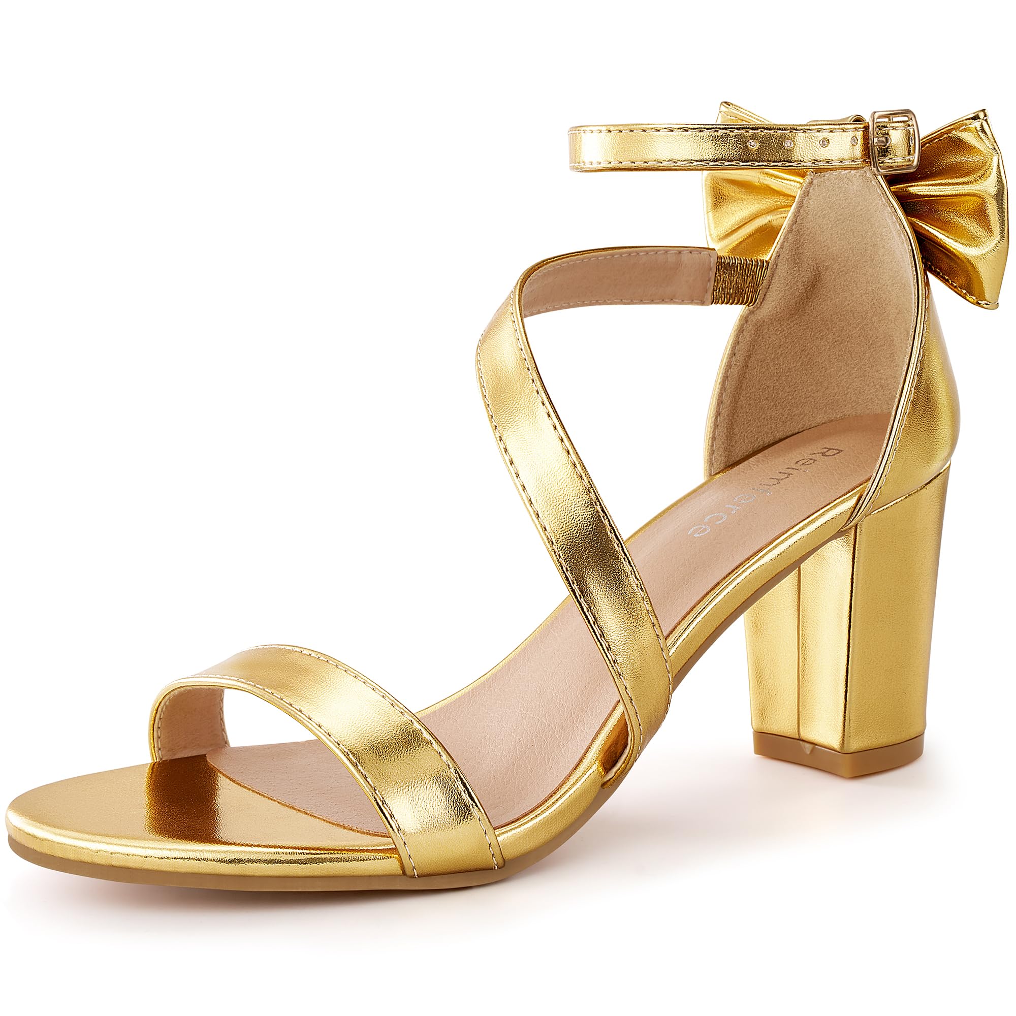 Reimferce Comfortable Block Heels for Women: Cushioned Insole