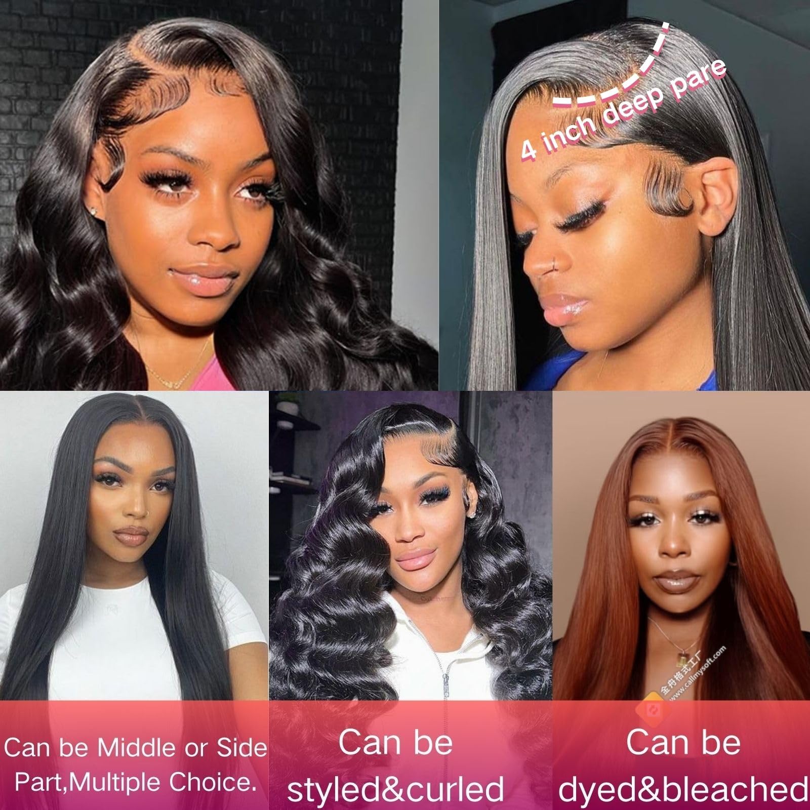 4*4 Virgin remy human hair lace closure Lace Closure — 4 main image 3
