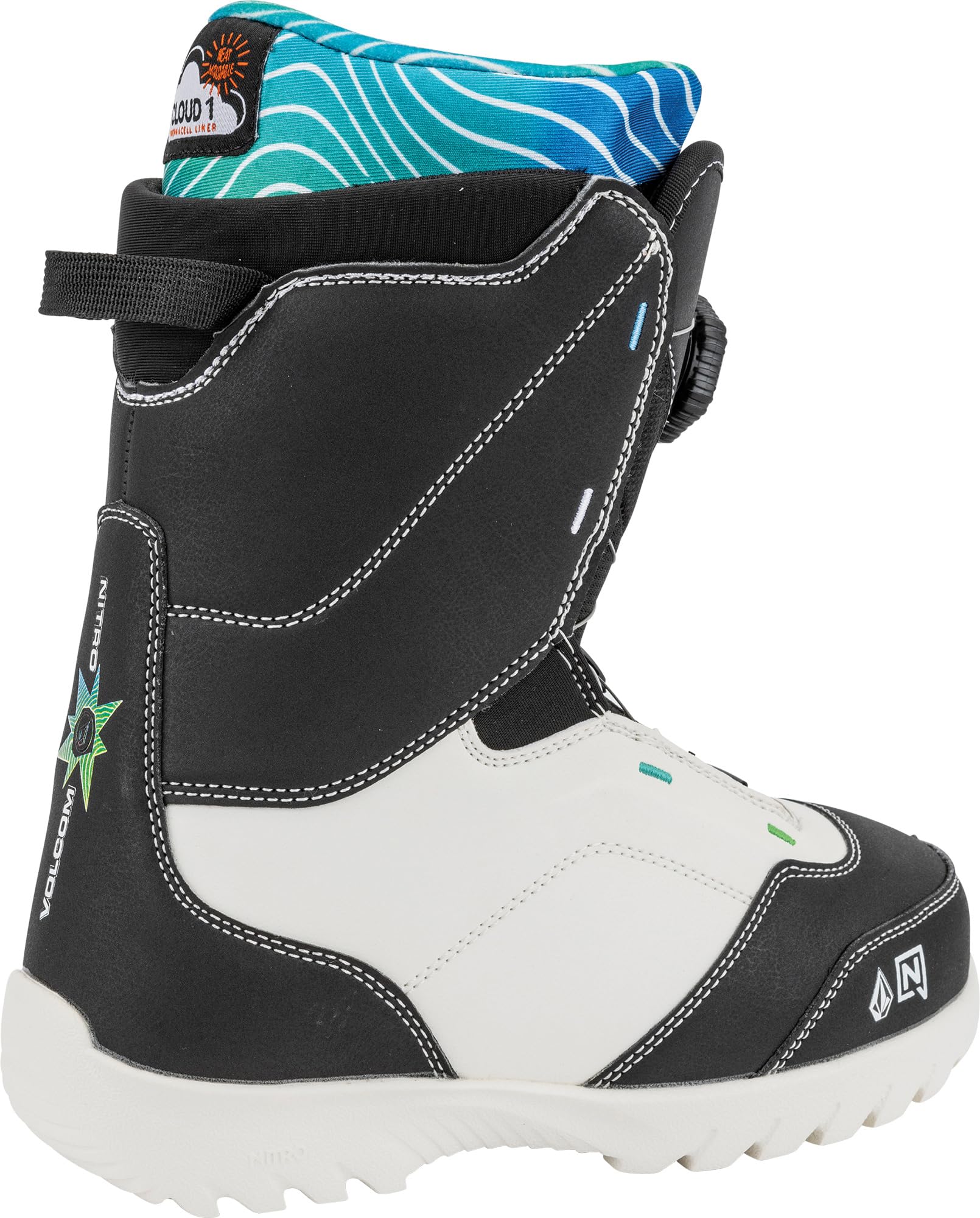 Nitro Droid Boa Bottes de Snowboard Jeunesse Unisexe, X Volcom, 23