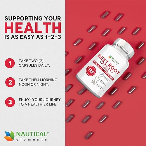 Miniatura 5 de Cápsulas de raíz de remolacha  1200 mg por porción  120 cápsulas de polvo de raíz de remolacha  Polvo de remolacha que apoya la presión arterial,