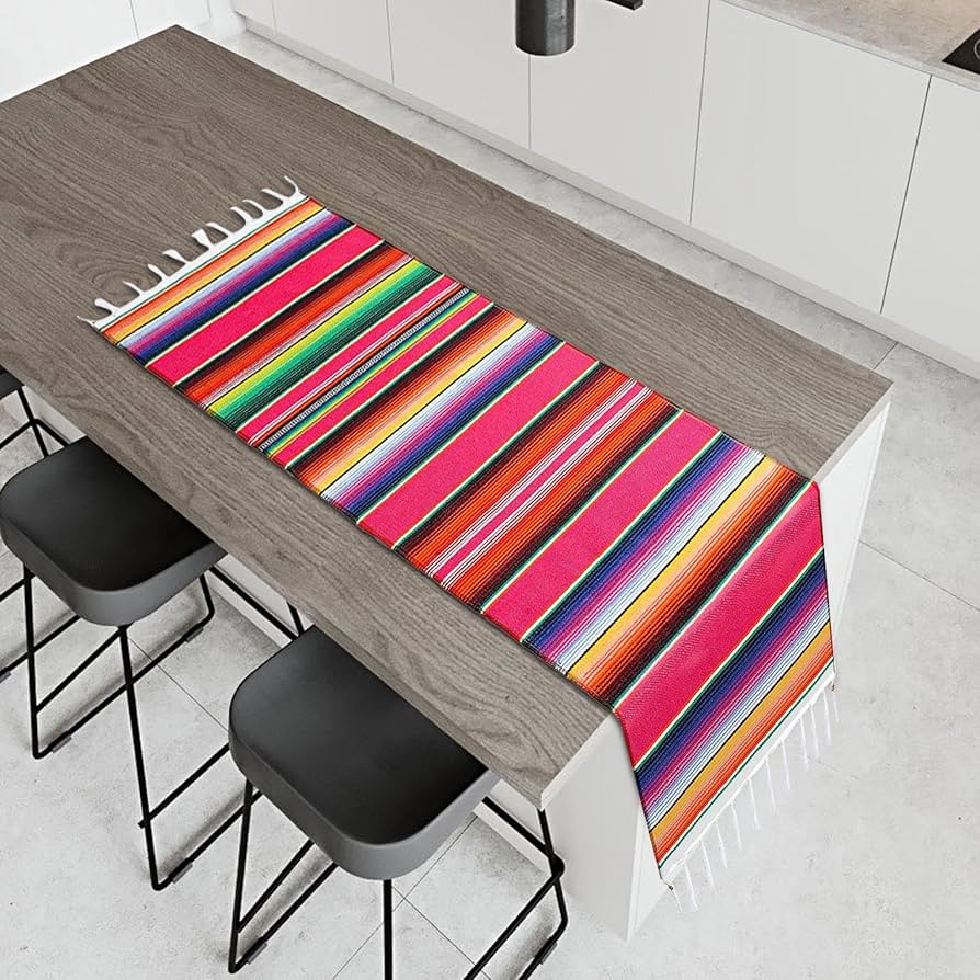 84インチ　テーブルランナー Amazon｜メキシカンセラーペ テーブルランナー 14 x 84インチ