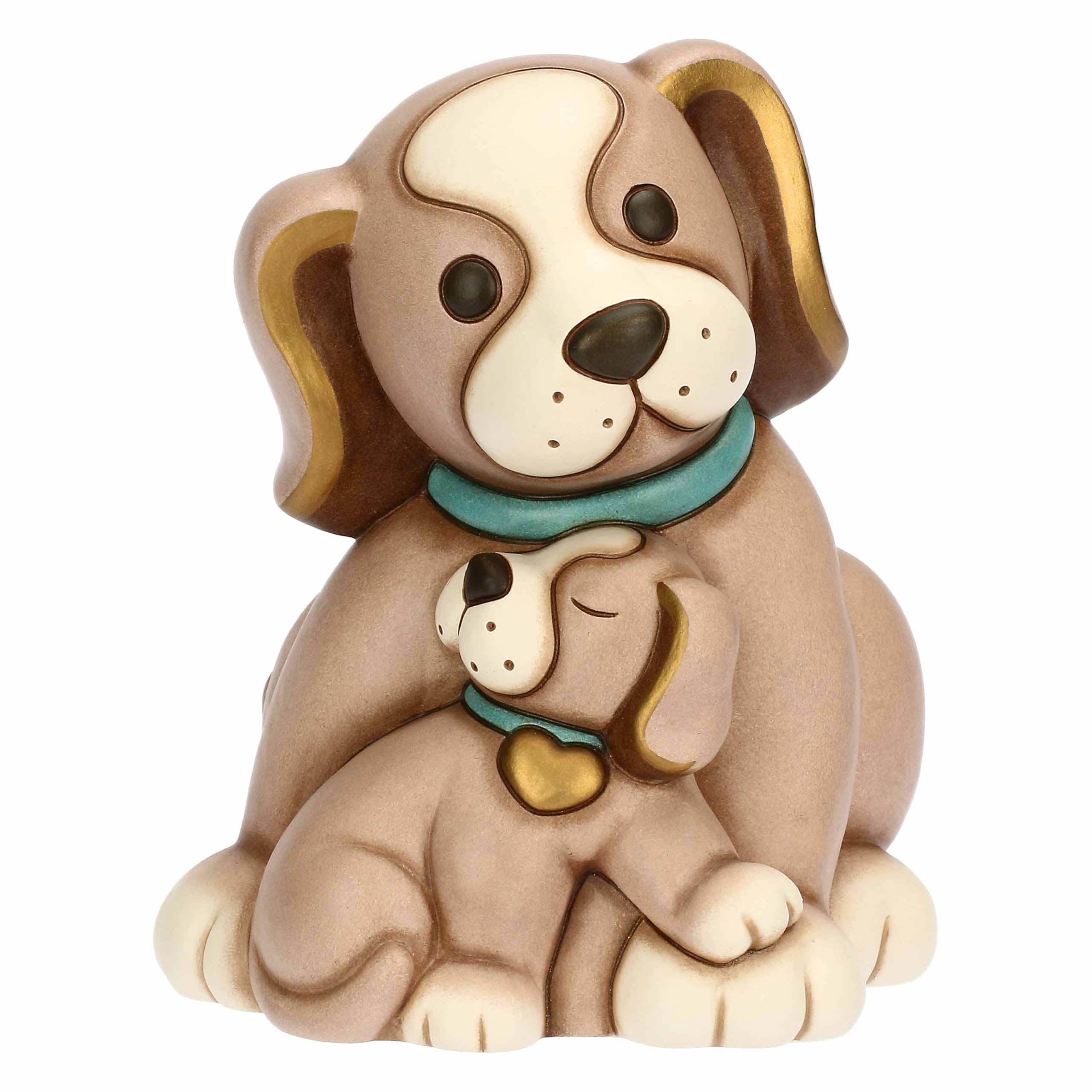 THUN Pair of Dogs Todo Dad and Puppy, Ceramic, Collection Other New 2025, 17.5 x 16.8 x 20 cm