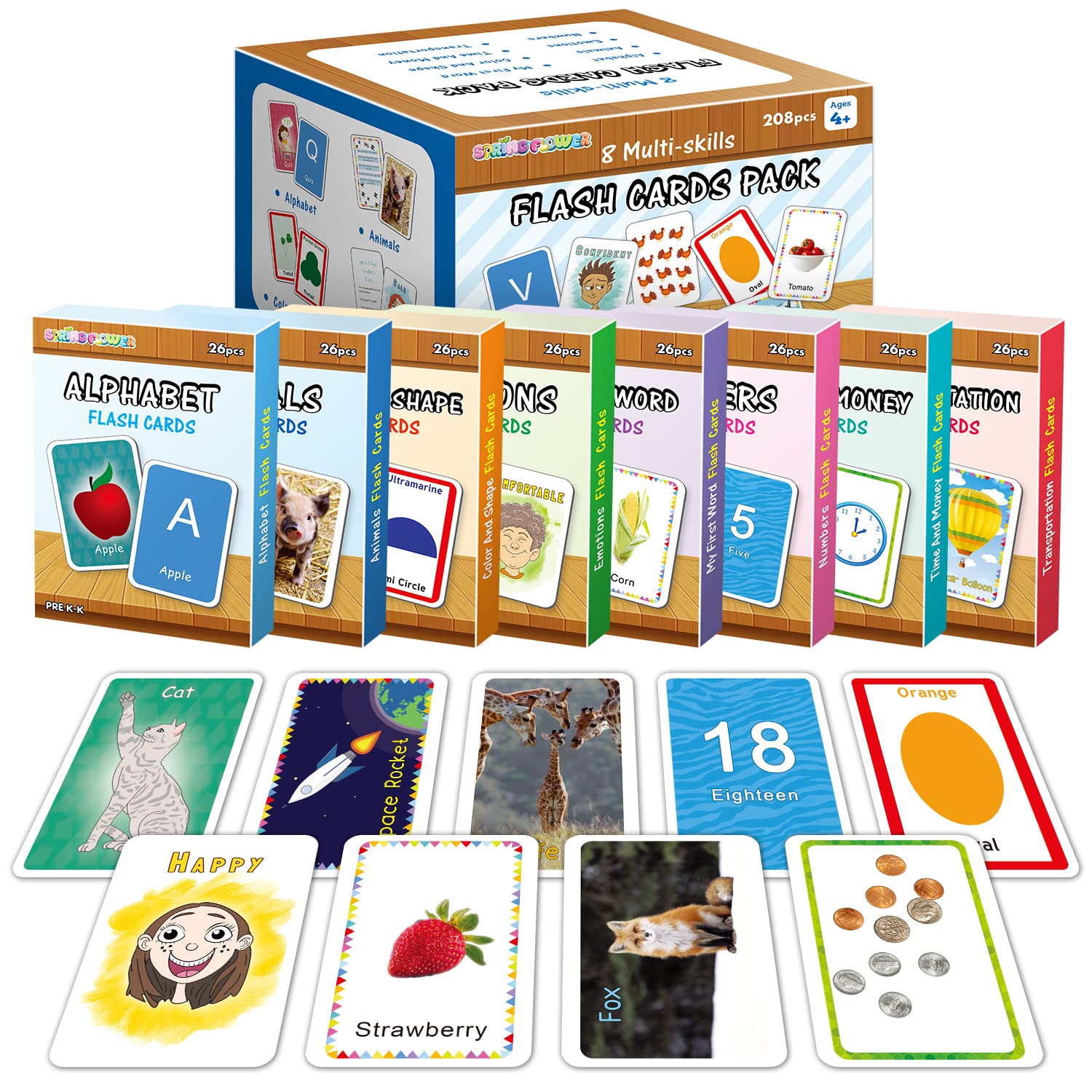 Buy Flash Cards for Toddlers Age 24 Years Old, Set of 8Numbers