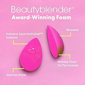 Beautyblender | Original Pink and Pro Beauty Blender 2-Piece Bundle for Blending Foundations, Powders, and Creams, Super-Soft Foam for Streak-Free Application, Made in the USA, Reusable, Washable