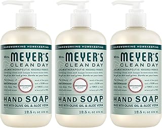 MRS. MEYER'S CLEAN DAY Hand Soap, Birchwood Scent, 12.5 Fl Oz Bottle - 3 Pack