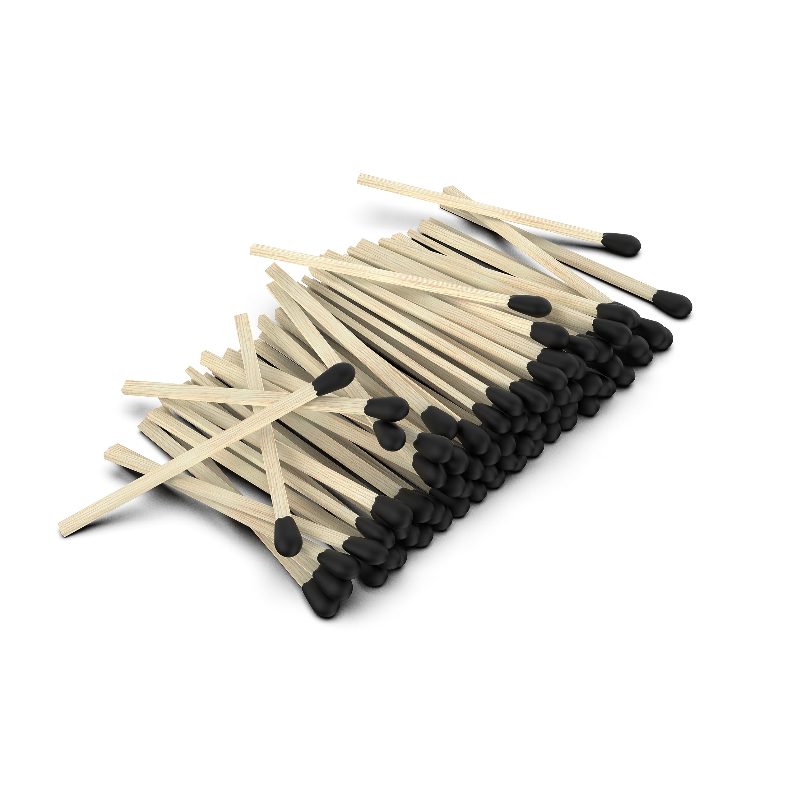 ZIKANI Black Tip Fancy Matches 4 Inch Match Refill and Striker 200 Long Matches Short Matches Wooden Matches Bulk Matches Decorative Matchsticks