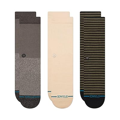 Stance Butter Blend Crew Box Set Knee High Socks Shoes Grey