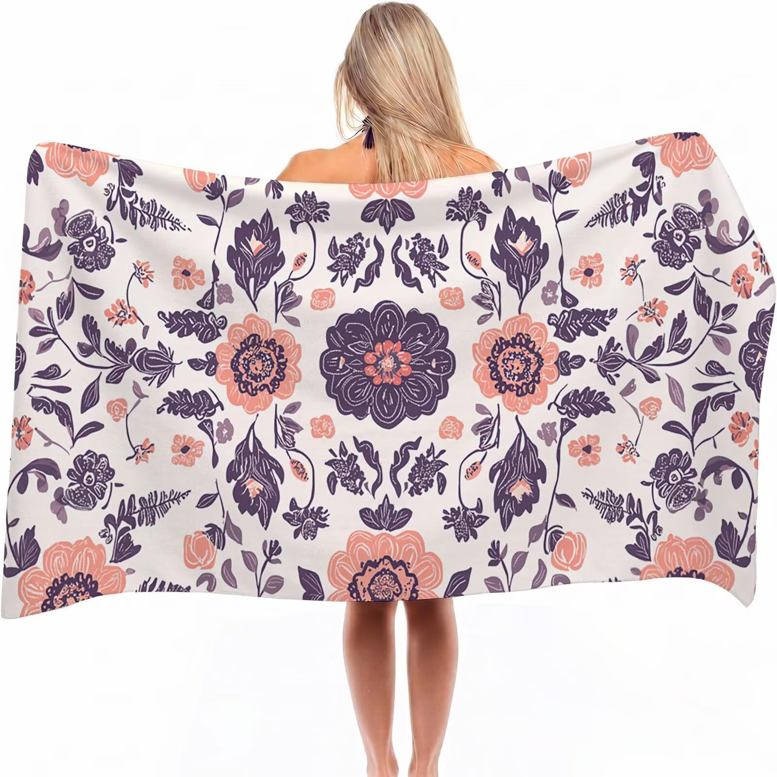 Serviette de piscine séchage rapide et légère grand drap de plage