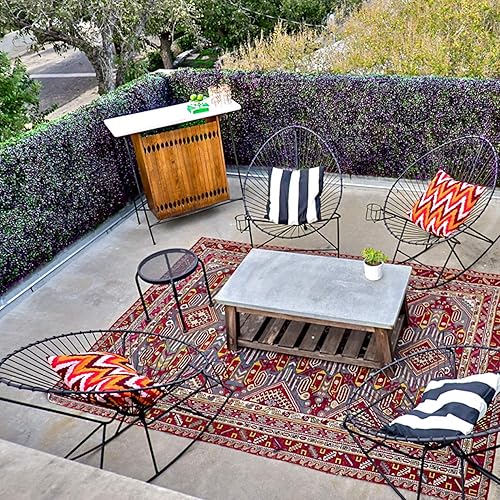 Miniatura 67 de Windscreen4less 6 paneles artificiales de boj de 20 x 20 pulgadas, seto topiario, plantas, hierba, pantalla de privacidad para exteriores, Boj