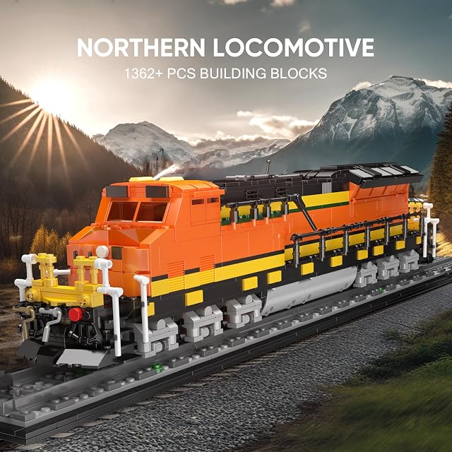Foto 6 de 7 de Mould King 12041 Norte Locomotora Modelo Bloques de sujeción Kit de construcción