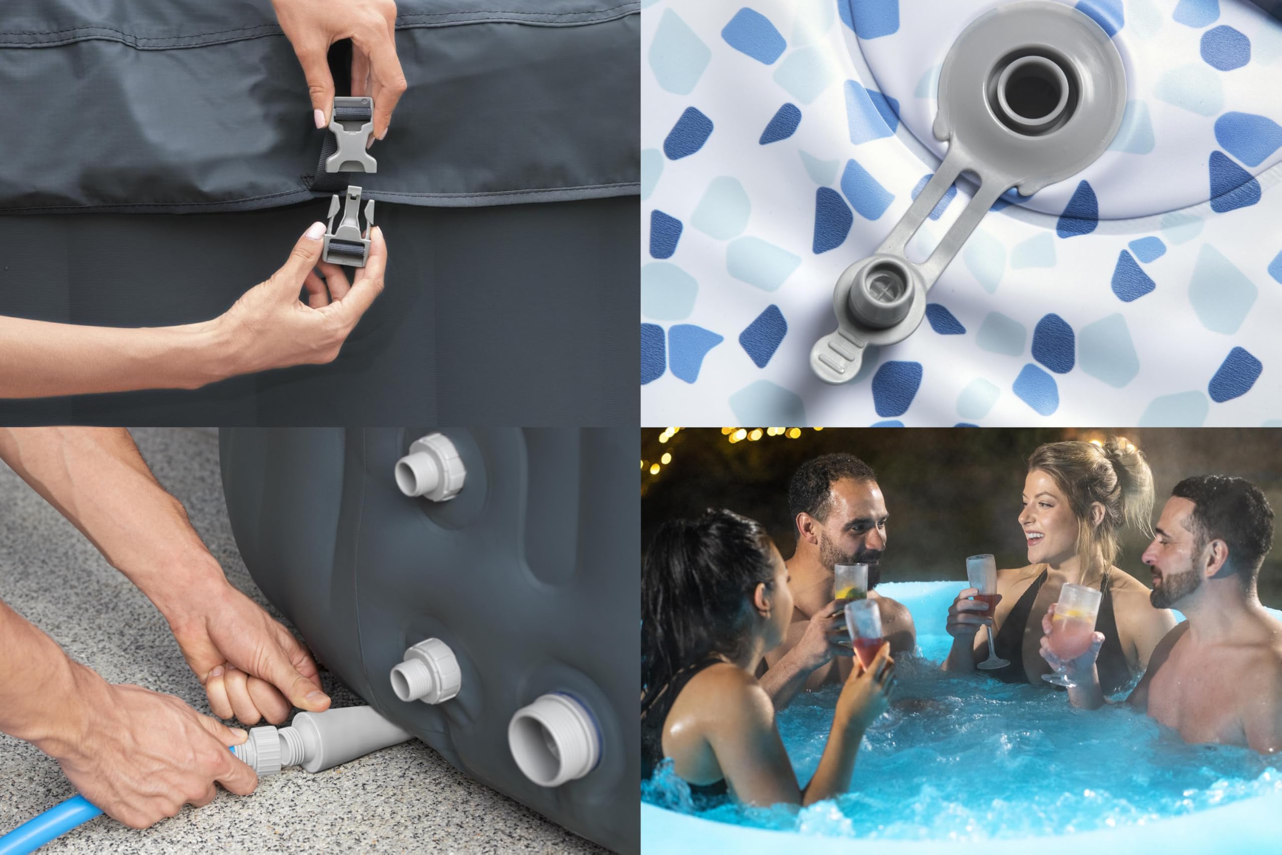 Bestway LAY-Z-SPA® Bali Airjet™ 180 x 66 cm, 2-4 personnes