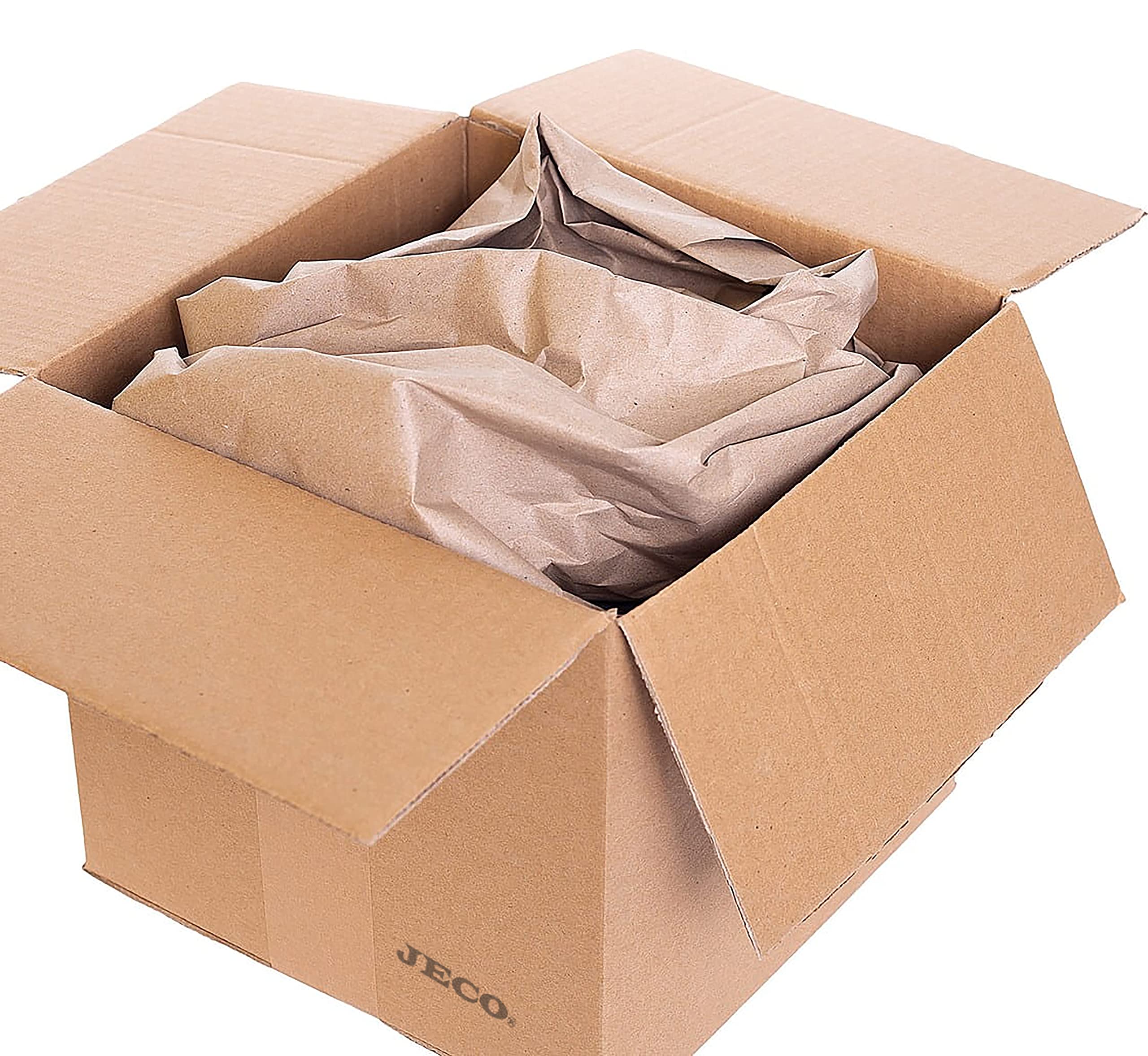 Jeco Lot de 2 rouleaux papier kraft froissé 20cm x 250m bourrage calage protection colis écologique recyclé