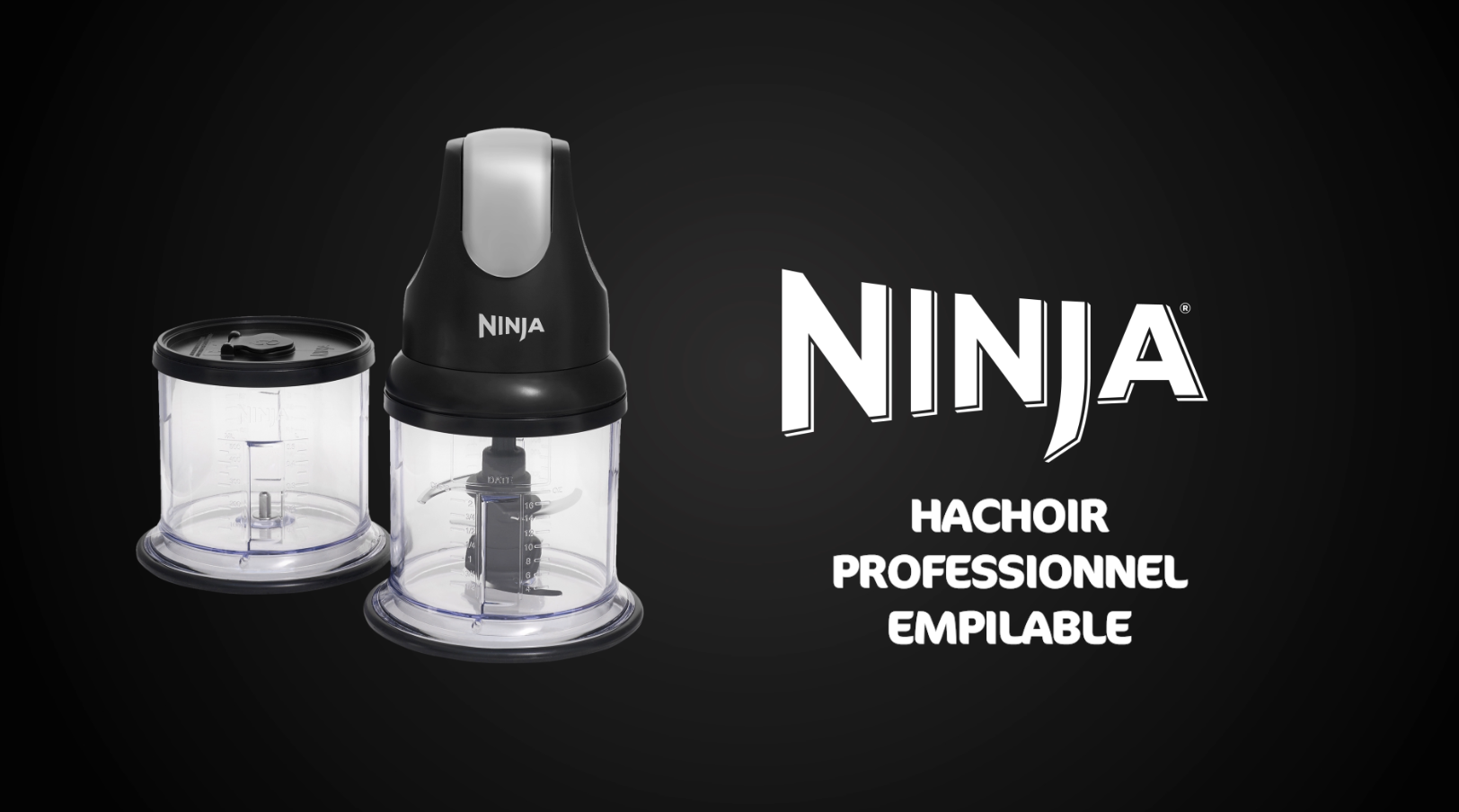 Ninja Express Chop NJ1002EUBK Mini Electric Herb Vegetable Chopper