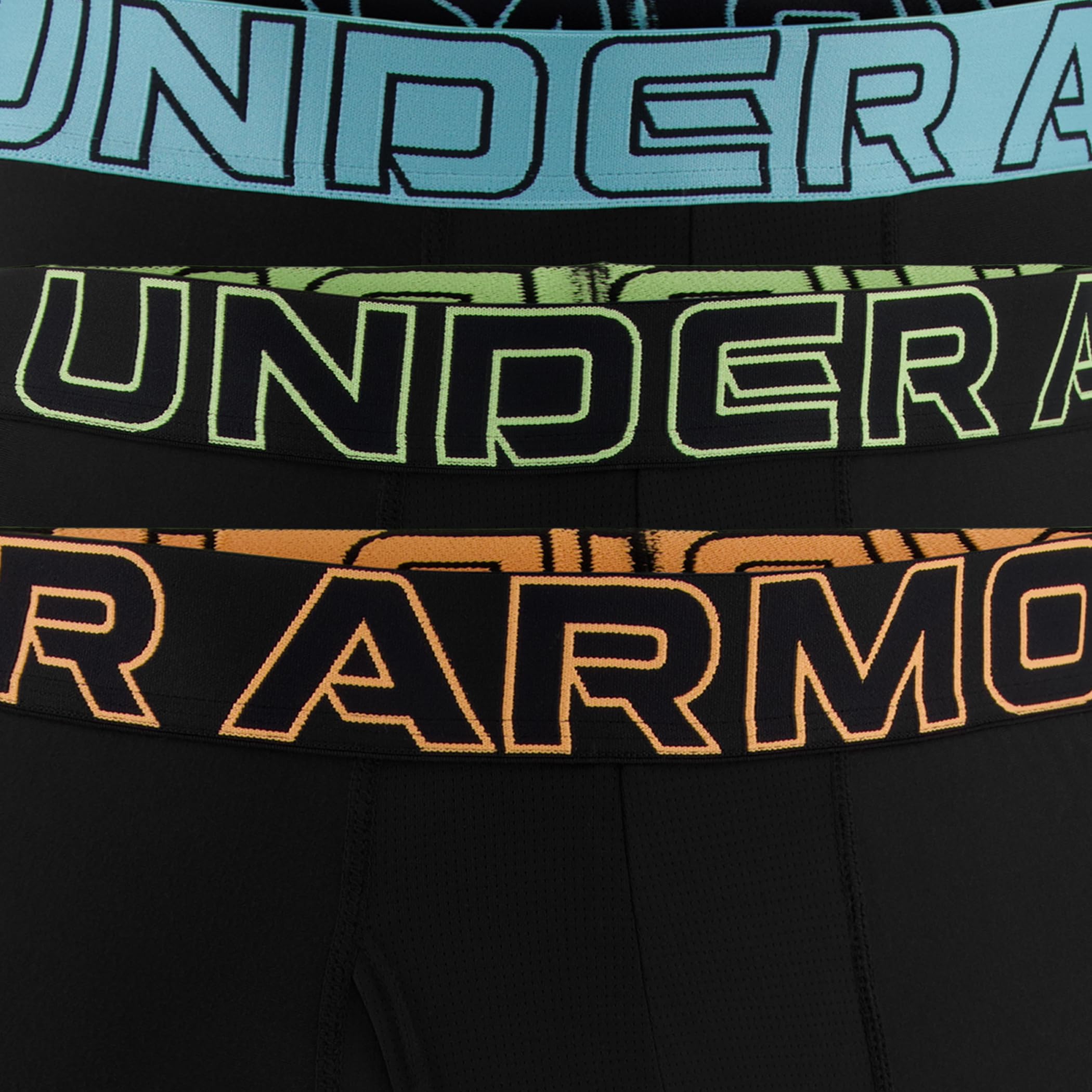 Under Armour Pack de 3 Bóxers Tech Performance para Hombre, Largo de Pierna de 15 cm – Transpirable, Absorbe la Humedad, Tacto Suave, Comodidad Todo el Día