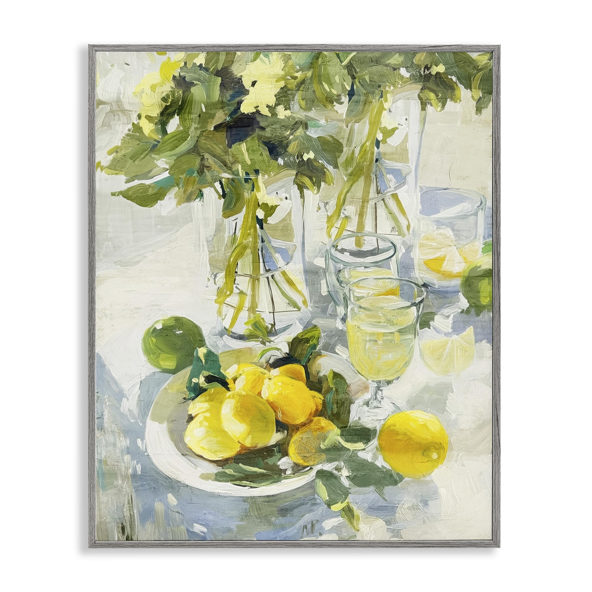 'Fresh Kitchen Lemons Spread'| Framed Giclee Art