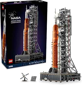 LEGO Icons NASA Artemis Space Launch System - DIY Rocket Model Building Set for Adults, Ages 18+ - Gifts for Birthdays - Unique Bedroom Decoration for Space & NASA Lovers - 10341