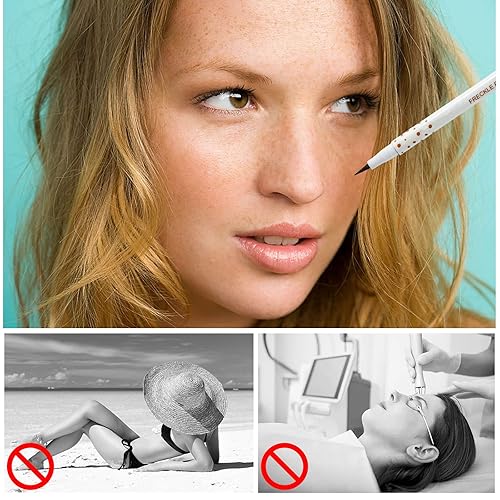 Miniatura 3 de Bolígrafo de pecas para pecas, impermeable, de larga duración, de secado rápido, pecas artificiales, decoración facial, crea una piel natural besada