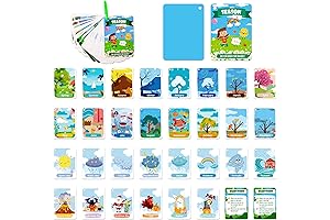 Cognition Season Flashcards: 34 Waterproof Flash Cards for Kids Ages 3+