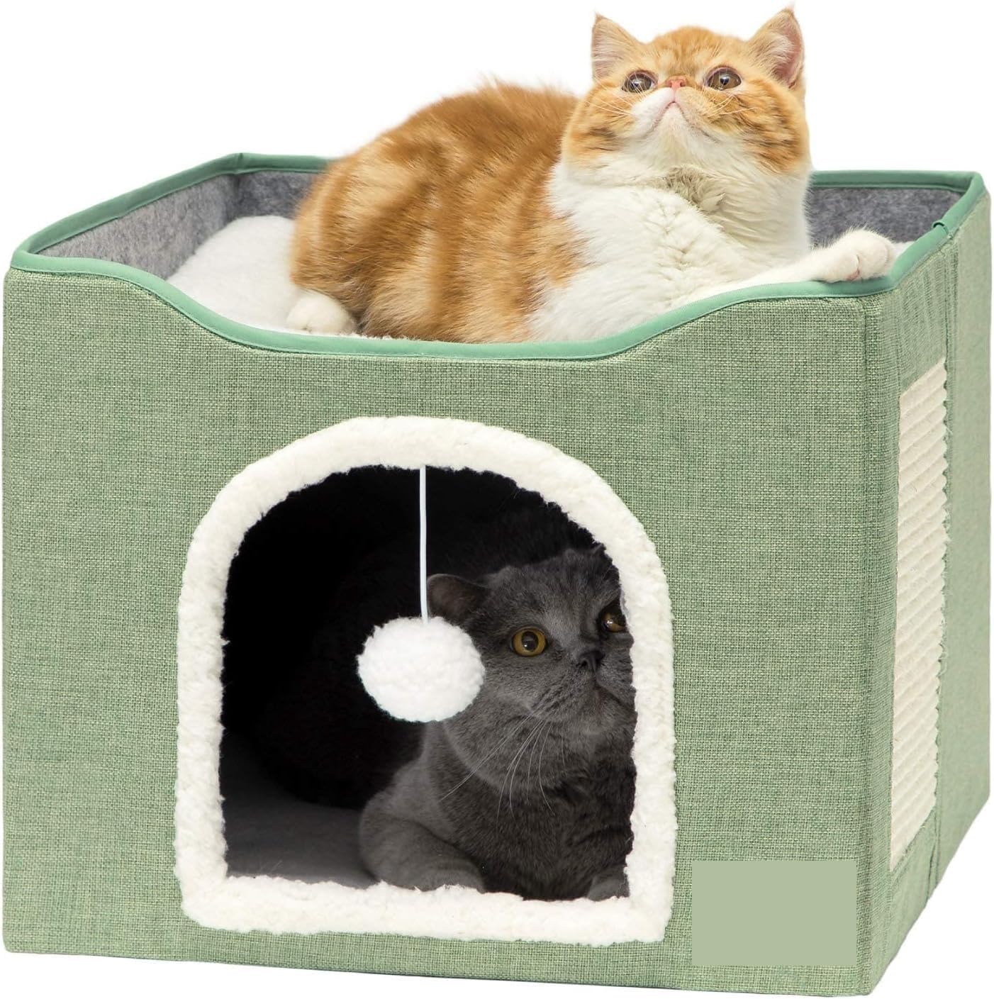 Artificial pet mat The Comfortable Pet Cat House Is Equipped With Plush Ball Hangers And Grippers That Can Be Folded. The Artificial Pet Bed Is Suitable For Indoor Pet Cats Suitable for indoor pets(Si