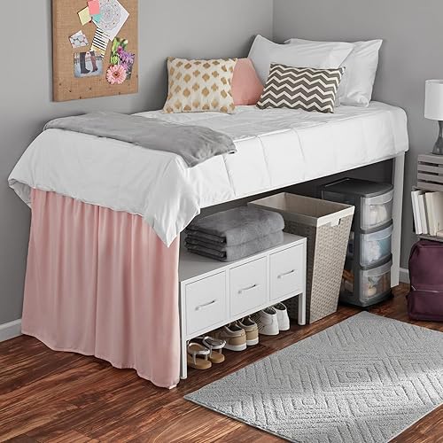 Miniatura 8 de BOLUO Almacenamiento de armario con 3 cajones de tela, pequeño tocador blanco para armario, organizador de suelo, dormitorio