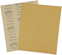 Vista 3 de Dura-Gold Hojas de papel de lija doradas de 9 x 11 pulgadas, grano 220 (caja de 10) – Carpintería para muebles de madera, pintura automotriz, corte