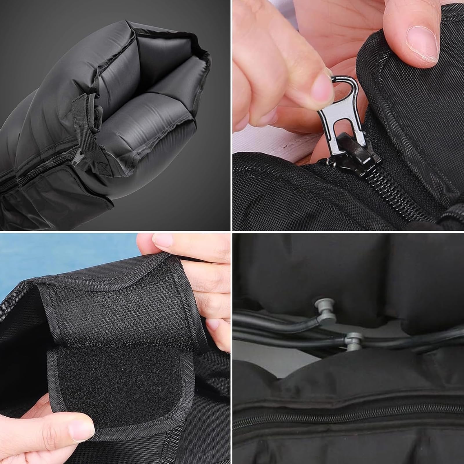 Aparato de Presoterapia y Drenaje Linfático de 6 Cámaras L/XL Masajeador por Compresión Tratamiento para Lipedema, Botas de Aire para Circulación y Alivio del Dolor