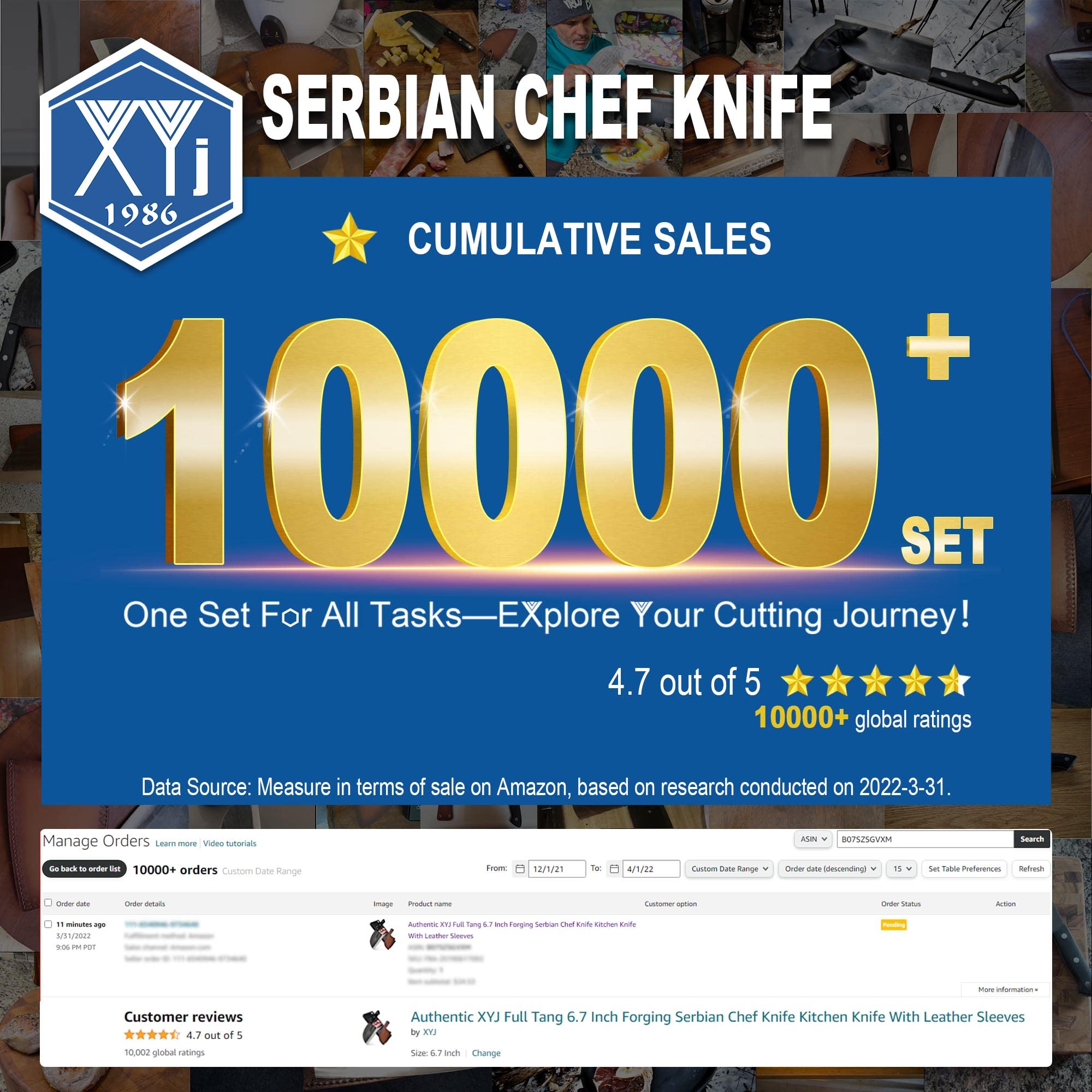 Authentic XYJ Since 1986,Outstanding Ancient Inch Full Tang